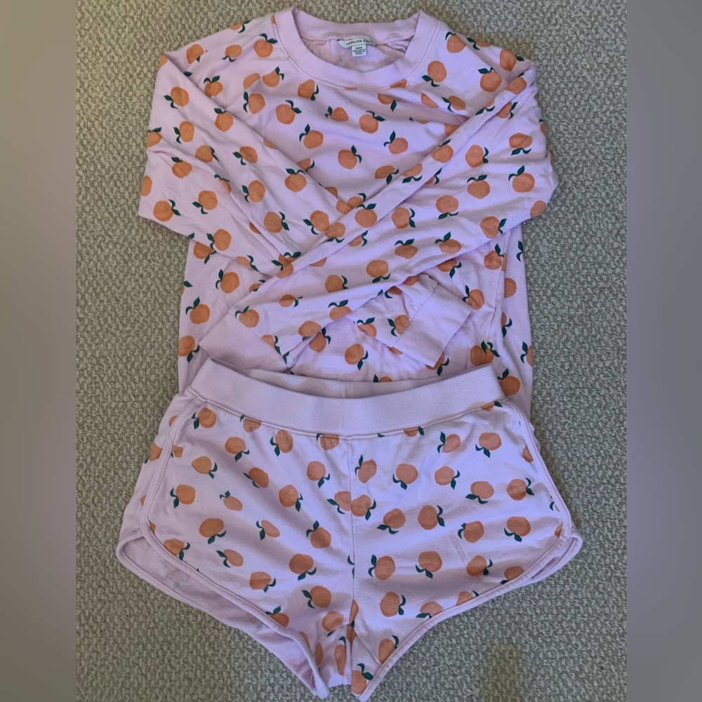 American Eagle Outfitters baby pink pyjama set 🍑💘